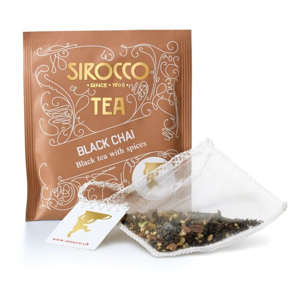Vorteilspack Sirocco Tee - Black Chai - Schwarztee mit orientalischen Gew&uuml;rzen - 3 x 20 Teebeutel (60 Teebeutel)